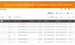 Easy to track the results of abandoned cart email campaign