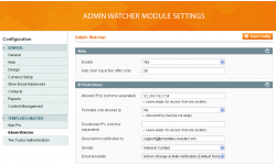Improved Admin security