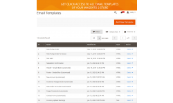 Easy to manage email templates interface