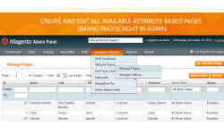Attributes and Brands pages