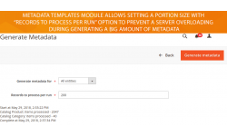 Metadata Templates module settings