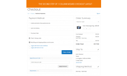 2 step of 1-column Wizard checkout layout