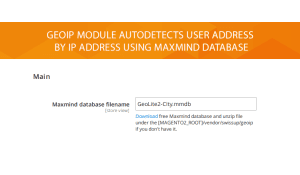 GeoIp module settings