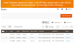 Easy to edit the rule. Easy to add the new one.