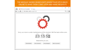 Create Magento 2 custom 503 page that doesn't affect search rankings