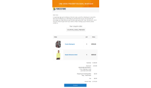 Ready to use One-Week email reminder