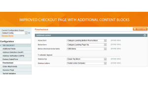 Additional cms blocks on checkout page