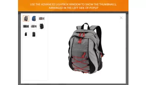 Advanced lightbox popup