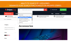Ajax search and autocomplete functionality