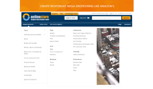 Magento 2 Amazon menu