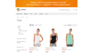 Amazon-like sidebar menu