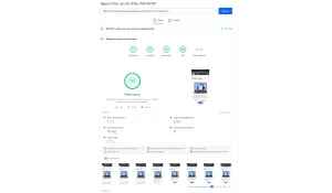 Breeze Enterprise Page speed results