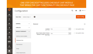 Checkout Cart module functionality