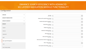Configuration for the best M2 layered navigation module