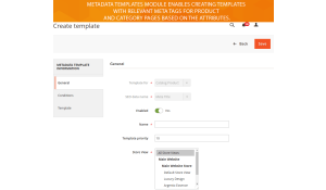 creating customized meta tags templates for product pages and categories