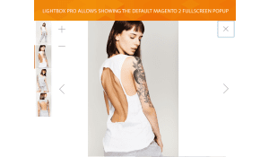 The default Magento fullscreen popup