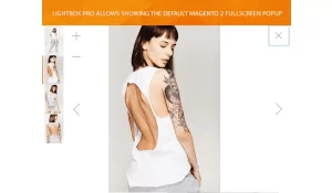 The default Magento fullscreen popup