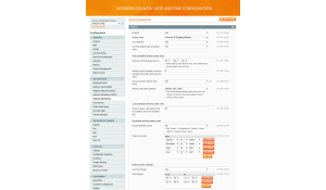 Delivery date and time settings