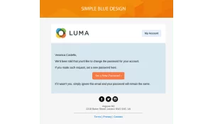 Choose up to 5 designs for email template