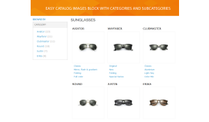 Category with subcategories listing