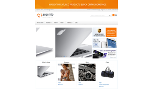 Banner and featured products block