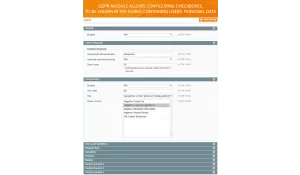 Flexible settings to configure consent checkboxes to show in various forms. 