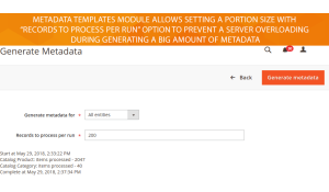 Metadata Templates module settings