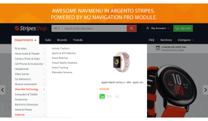 Amazon like navigation menu
