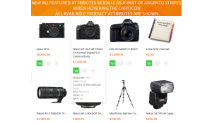 M2 Featured Attributes module functionality