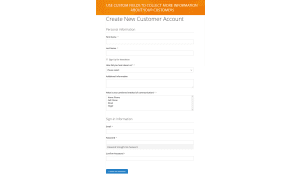 Show extra customer fields on registration page.