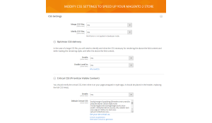Enable merge CSS in Magento 2. Prioritize visible content.
