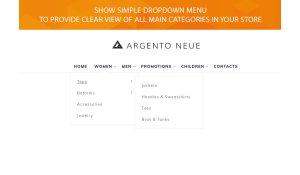 Magento 2 simple navigation menu