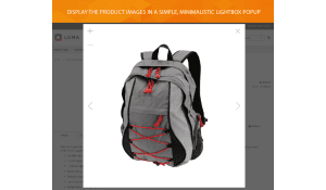 Simple minimalistic lightbox window