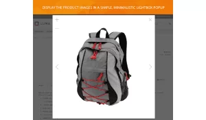 Simple minimalistic lightbox window