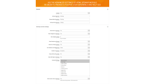 Advanced settings for adding HTML sitemap to your website