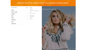 Magento 2 slide-out navigation menu