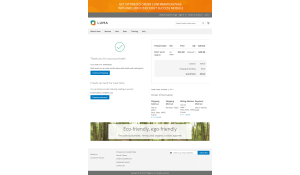 Improved checkout success page