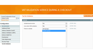 Tax Vat validation feature