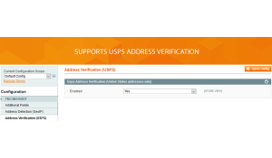 USPS verification feature