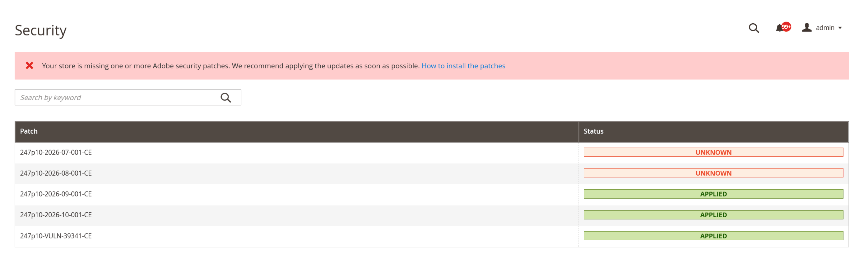 Get warned about the next Magento patch